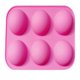 thumbnail image 1 of Kearding Molde de silicona para pastel de 6 cavidades, semiesférico, bandeja de hielo para Chocolate artesanal, gelatina, incienso, vela, Herramientas y accesorios para hornear PC 1, 1 of 6