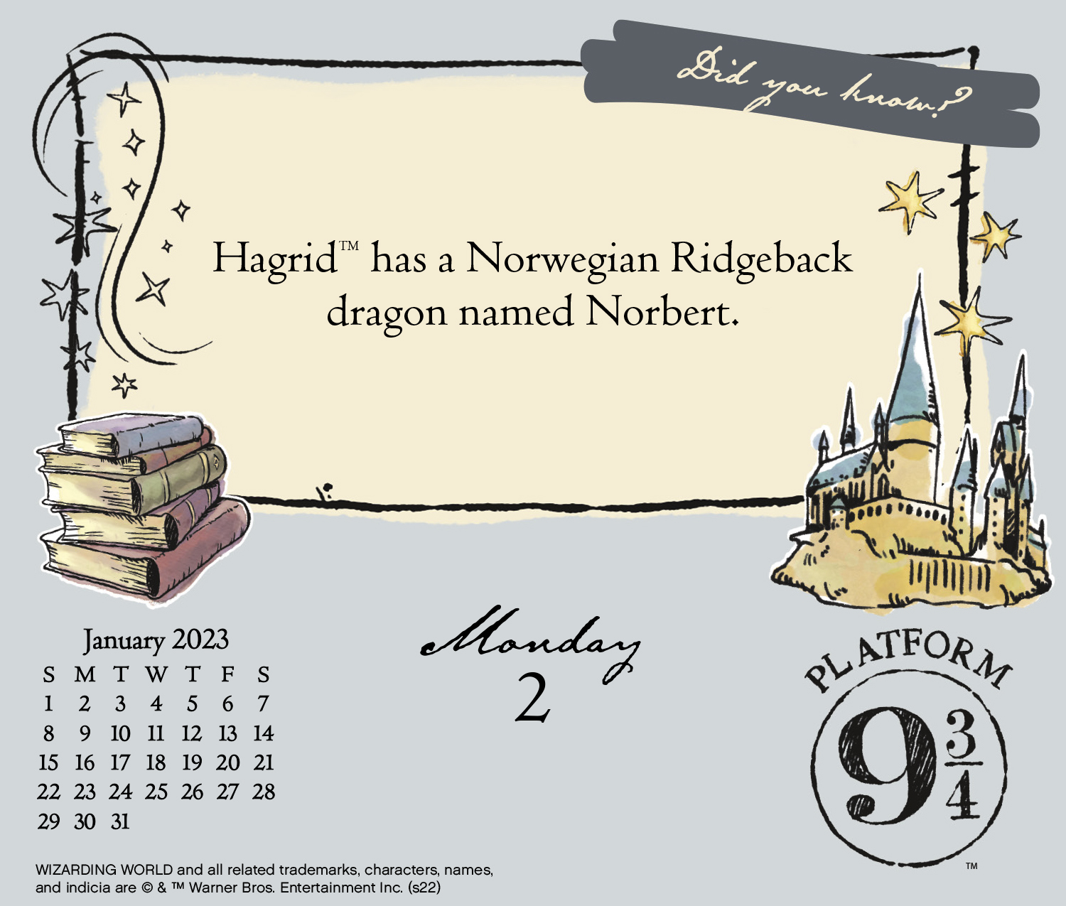 2023 Harry Potter Day-at-a-Time Box Calendar