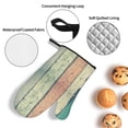 thumbnail image 3 of Daiia Hardwood Pattern Oven Mitts and Pot Holders 4 pcs Set,High Heat Resistant 500 Degree Extra Thicken Long Kitchen Cotton Oven Glove, 3 of 6