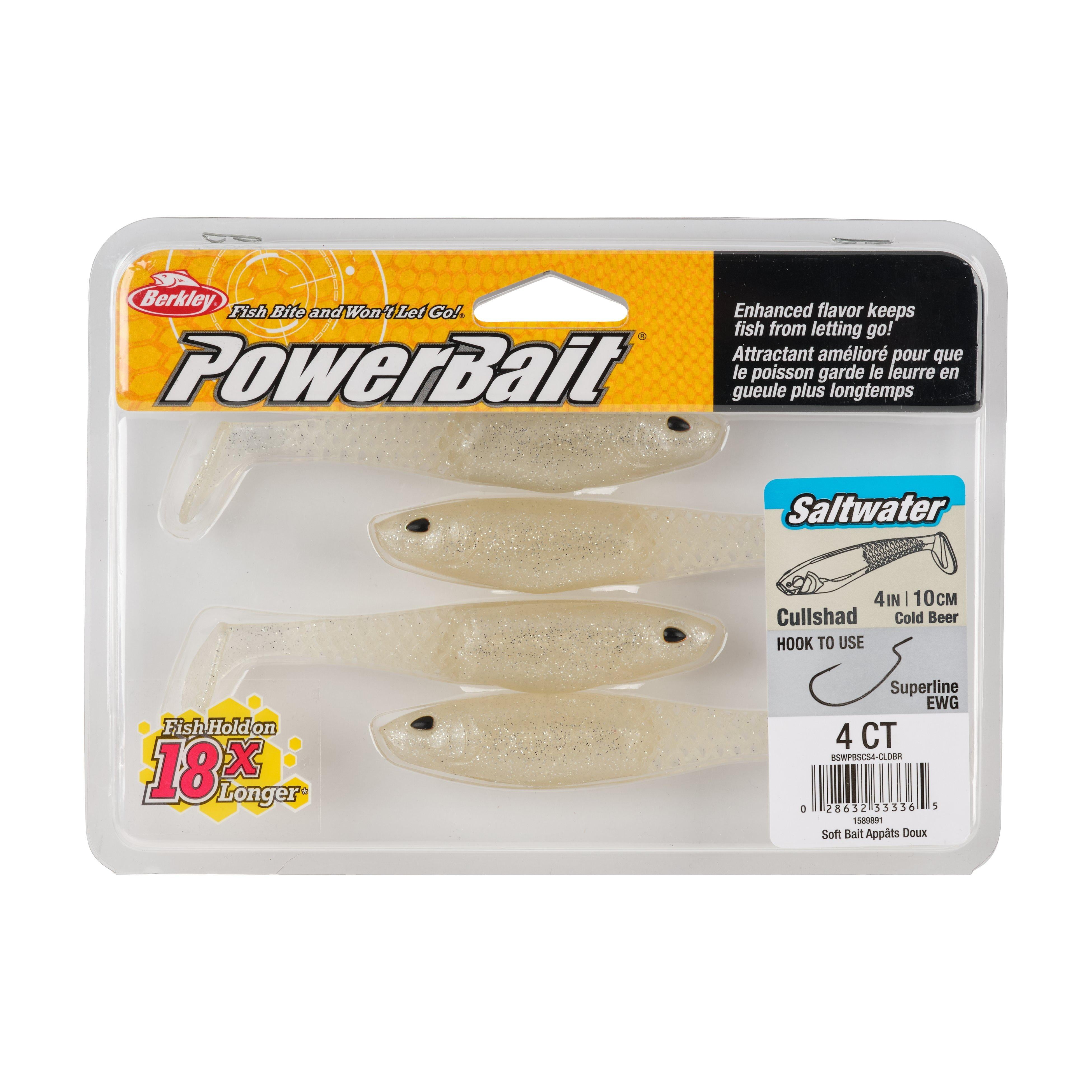Berkley PowerBait® Saltwater CullShad, 4 in, Cold Beer