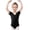 Black-7Ju2I, variant on RFQWOVSR Girls' Short Sleeve Ballet Leotard for Dance and Gymnastics