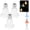 White x3, variant on Solar Tulip Outdoor String Lights, Waterproof Solar Outdoor String Hanging Lights, LED Tulip Garden Decorative Lights, Flower Light for Patio, Backyard, Fence, Balcony, Yard (Mix 9)