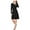 black, variant on I-N-C Womens Cutout Sweater Dress, Red, Large