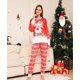 thumbnail image 3 of Xmas Family Look Outfits 2023 New Cartoon Elk Print Mother Father Kids Christmas Matching Outfit 2 Pieces Soft Sleepwear Pyjamas, 3 of 4
