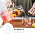 thumbnail image 4 of Pitcher with Lid Glass Tea Cooler Cold Water Jug Night Stand Fruit Kettle Household, 4 of 6