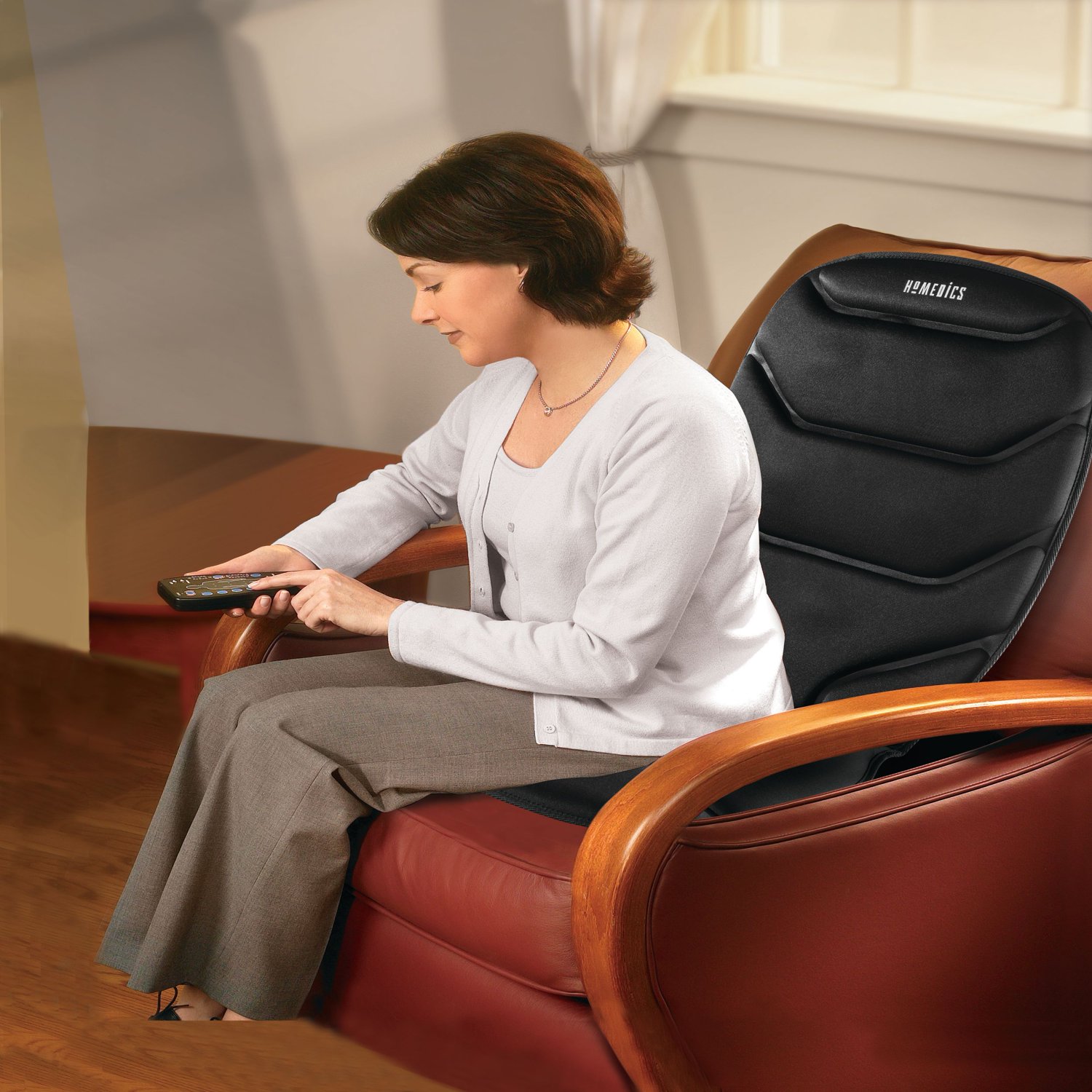 HoMedics Massage Comfort Cushion with Heat, Integrated Control for Back - image 3 of 9