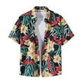 thumbnail image 2 of Summer Shirts for Men Plus Size Casual Short Sleeve Printed Tops Hawaii Beach Vacation Summer Party Casual Classic T Shirts M-3XL, 2 of 3