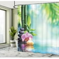 thumbnail image 5 of Ambesonne Spa Themed Shower Curtain, Branch Tranquil Nature, 69"Wx75"L, Multicolor, 5 of 5