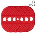 thumbnail image 1 of ☮4pcs Carbon Fiber Car Door Lock Protective Cover Anti Trim Rust V2H6, 1 of 9