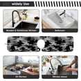 thumbnail image 6 of Coolnut Camouflage Sink Splash Guard for Faucet 2 Packs Faucet Absorbent Mats, Modern Halftone Lines Faucet Handle Drip Catcher Quickly Drying Mat for Kitchen Counter Bathroom RV, 14.9"x5.5", 6 of 7