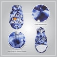 thumbnail image 5 of Best Friends "Peace, Love, Wags" Dog Hoodie -Blue Tie-Dye, Small, 5 of 9