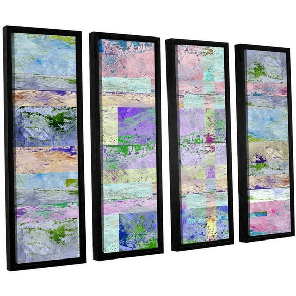 ArtWall Greg Simanson "Abstract I" 4-Piece Floater Framed Canvas Set