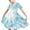 Light Blue, variant on Odeerbi Toddler Girls Gradient Tie-Dye Skater Dress Summer Cute Flared Swing Dress Kids Short Sleeve Stretchy A Line Dress Toddler Girls Clothes