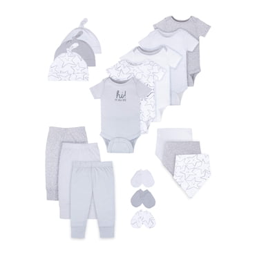 Little Star Organic Preemie Baby Girl Newborn Essentials Clothes, 5pc ...