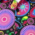 thumbnail image 6 of CONZONE Mens 70S Disco Buttons Down Shirts Long Sleeve Hippie Shirts for Men Trendy Floral Graphic Lapel Soft Lightweight Tops, 6 of 8