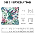 thumbnail image 5 of JEUXUS Short Plush Pillowcase Printed on Both Sides Hummingbird Gifts Valentine Present Humming Bird Floral Flower White, 5 of 5
