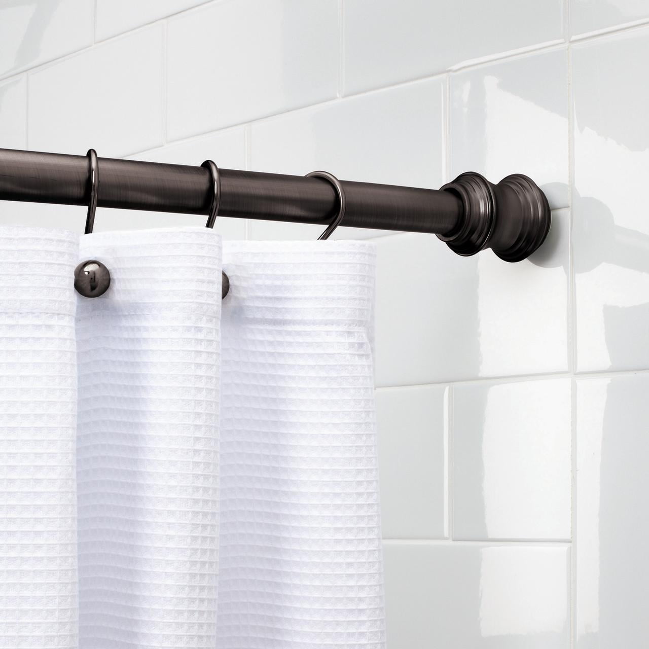 Mainstays Easy Up Adjustable Decorative Tension Shower Curtain Rod