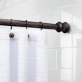 thumbnail image 2 of Mainstays Easy Up Adjustable Decorative Tension Shower Curtain Rod, 2 of 5