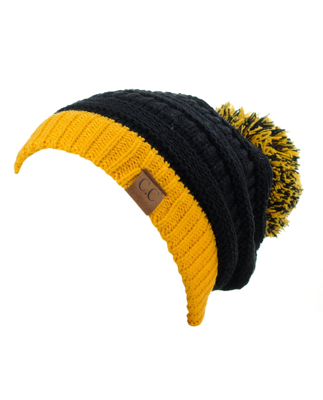 NCAA Southern Miss Golden Eagles Pom Pom Beanie - Cuffed Winter Knit Hat, One Size Fits Most