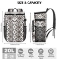 thumbnail image 3 of Travel Cooler Bag - Boho Bohemia Pioneer Flower Geometric Line Art Camping Beer Cooler Backpack with Bottle Opener- Waterproof Insulated Picnic Backpacks - Cooler Bag for Beach, 3 of 6