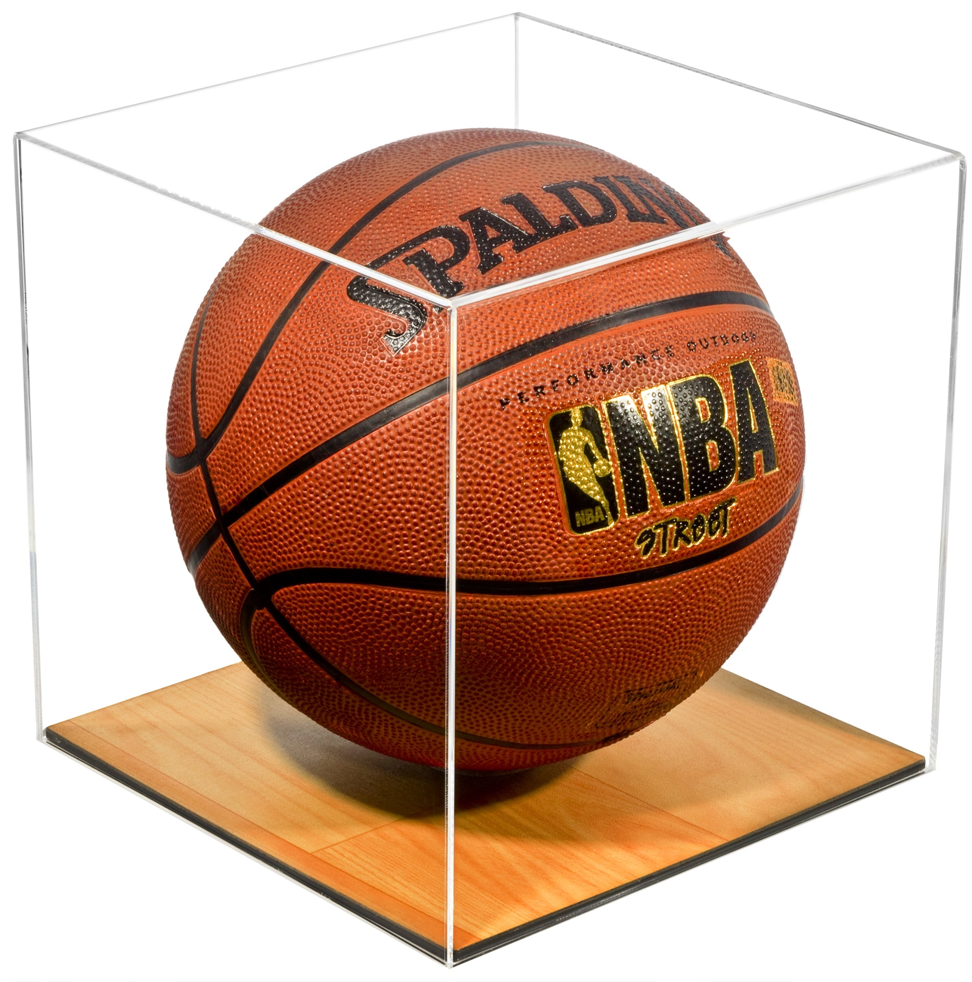 Black Base Acrylic Basketball Display Case 