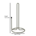 thumbnail image 2 of Stainless Steel Wire paper towel Holder-Easy One-Handed Tear Kitchen Dispenser with Weighted Base for Standard Paper Towel Rolls, Silver finish, 2 of 4