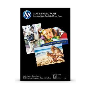 HP Matte Photo Paper | 25 Sheets | 4" x 6" | Exceptional quality