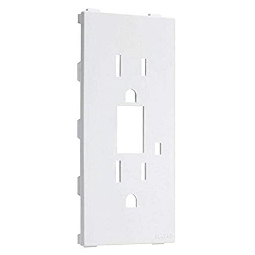 TayMac A52W Allure Nonmetallic Wallplate with GFCI Insert, White