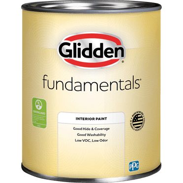 Glidden Fundamentals Interior Wall Paint, Tintable Base 2, Eggshell, 1 Quart