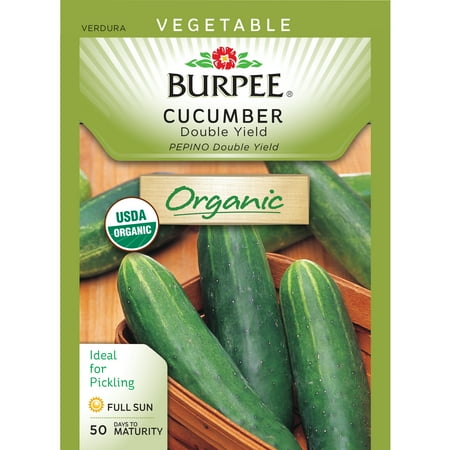 Burpee-Cucumber, Double Yield Organic Seed Packet