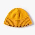 thumbnail image 2 of Diufon Unisex Knitted Warm Hat Winter Thickened Stretch Color Block Beanie Hats Outdoor Ski Cap for Women Men, 2 of 2