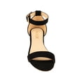 thumbnail image 4 of Women's Adjustable Ankle Strap Open Toe Low Wedge Sandal Comfortable Platform Heeled Sandals, 4 of 5