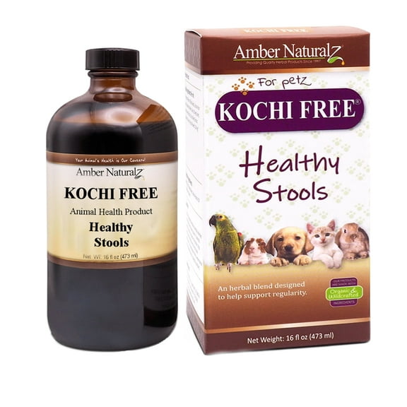 Amber NaturalZ Kochi Free | Bowel Support & Digestive Regularity for Pets 16oz