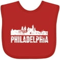 thumbnail image 3 of Inktastic Philadelphia Skyline Grunge Boys or Girls Baby Bib, 3 of 4