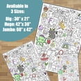 thumbnail image 2 of Giant Coloring Poster - Premium Jumbo Coloring Sheets for Kids & Adults with Thick Bleed-Resistant Pages, Use on Floor, Wall, or as Table Cloth, Use With Alcohol Based Markers (60” x 42”, ABC), 2 of 6