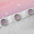 thumbnail image 4 of Homewish Starry Sky Black Out Curtains,Ink Painting Aesthetic Curtains Pack of 2 (42x63 Each),Pink Purple Ombre Bedroom Curtains For Girls Teens,Microfiber Bedroom Decor, 4 of 6