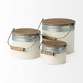 thumbnail image 4 of Mercana Alani (Set Of 3) White Metal Storage Boxes, 4 of 7