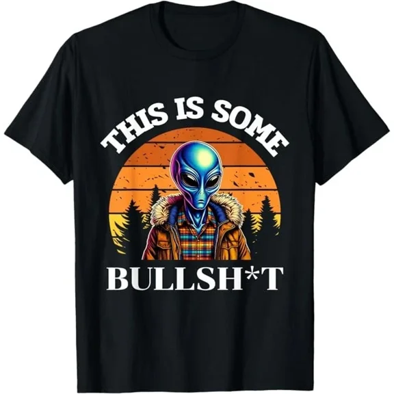 This Is Some Bullstuff Resident Funny Alien Science Graphic Unisex T-Shirt, up to Size 5XL