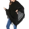 thumbnail image 6 of YouLoveIt Poncho Sweater for Women, Oversized Blanket Sweater Poncho Hooded Poncho Cape Shawl Knitted Sweater Wrap Pullover Top Coat, One Size, 6 of 8