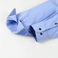 thumbnail image 7 of Dovford Men's Stretch Wrinkle Free Dress Shirts Formal Wedding Prom Long Sleeve Slim Fit Button Down Shirts, 7 of 7
