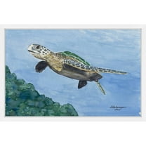 "Turtle of the Sea" Framed Painting Print