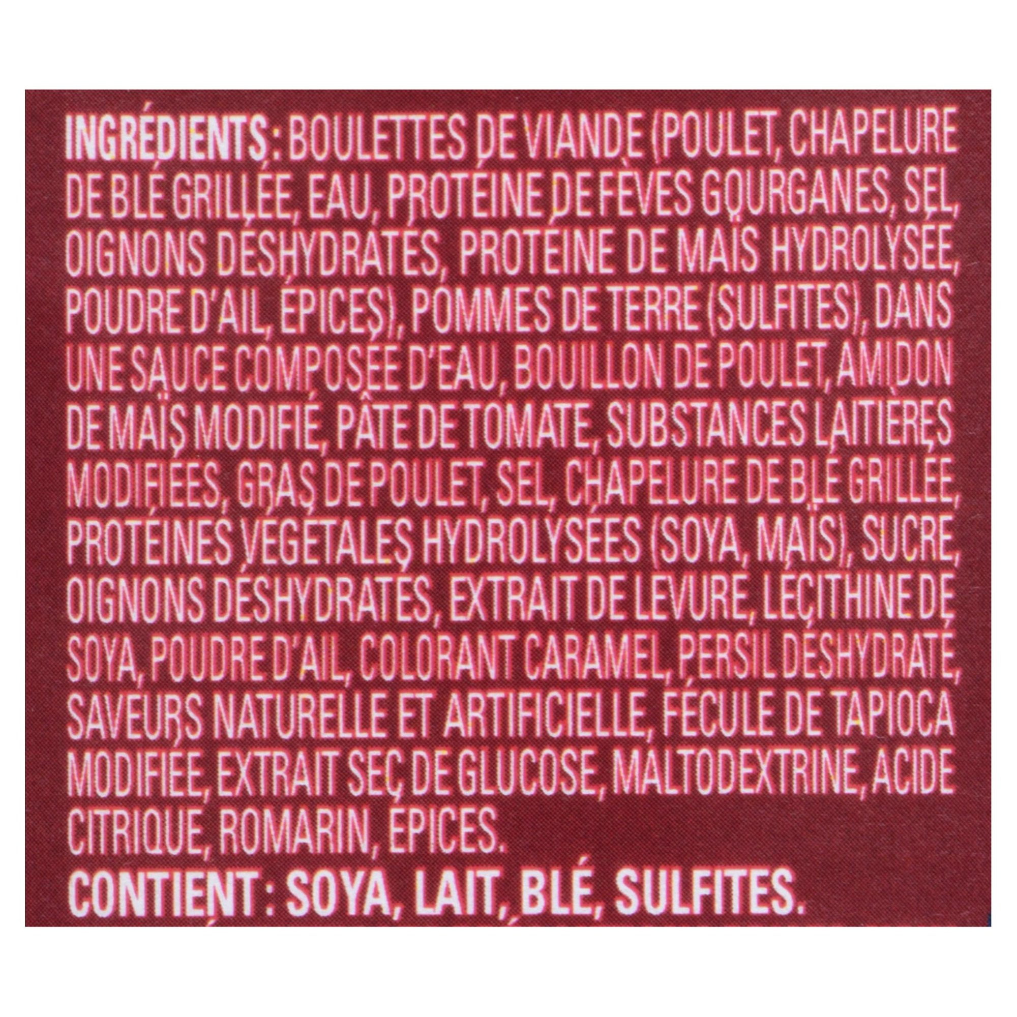 Boulettes de Poulet avec patates