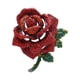 thumbnail image 4 of Broche del día de San Valentín con diamantes de imitación para mujer, broche romántico de Metal con solapa, flor rosa, Pin para cumpleaños, banquete,, 4 of 8
