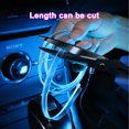 thumbnail image 3 of Mistaha Car Interior Ambient Light Strip LED Atmosphere Light with Cold Light Guide Universal Type USB Powered No Installation Required Green, 3 of 6