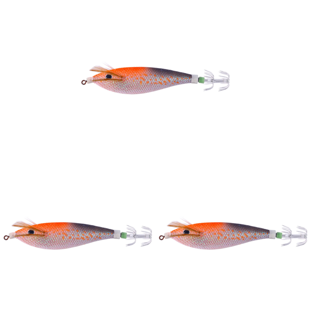 Anzuelos Calamar Brillantes 11CM/13 4G Señuelo Arrastre Artificial () Naranja Y