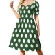 thumbnail image 2 of Vestido de fiesta de lujo para mujer con mangas cortas y escote extragrande Madness Extra Nutty., 2 of 7