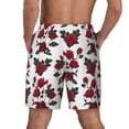 thumbnail image 2 of Lsque Mens Swim Trunks Rose Flowers Pattern - Bathing Suit Compression Liner - Beach Swim Shorts Swimwear - (S-3XL) - Stretch Quick Dry -Large, 2 of 9