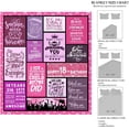 thumbnail image 4 of 18th Birthday Decorations for Girls 18th Birthday Gifts for Girls, Happy 18 Year Old Girl Birthday Blanket for Teen Girls Daughter Sister Friends, Soft Comfortable Party Decoration Blanket 50x60, 4 of 7