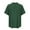Green, variant on Odeerbi Mens Cotton Linen Shirt 2025 Casual Loose Solid Color Shirt Stand Collar Short Sleeve Tops Green
