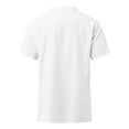 thumbnail image 3 of KDFJPTH Mens Shirts Summer Solid Color Collar Button Dwon Cardigan Short Sleeves Male Top White XXL, 3 of 4